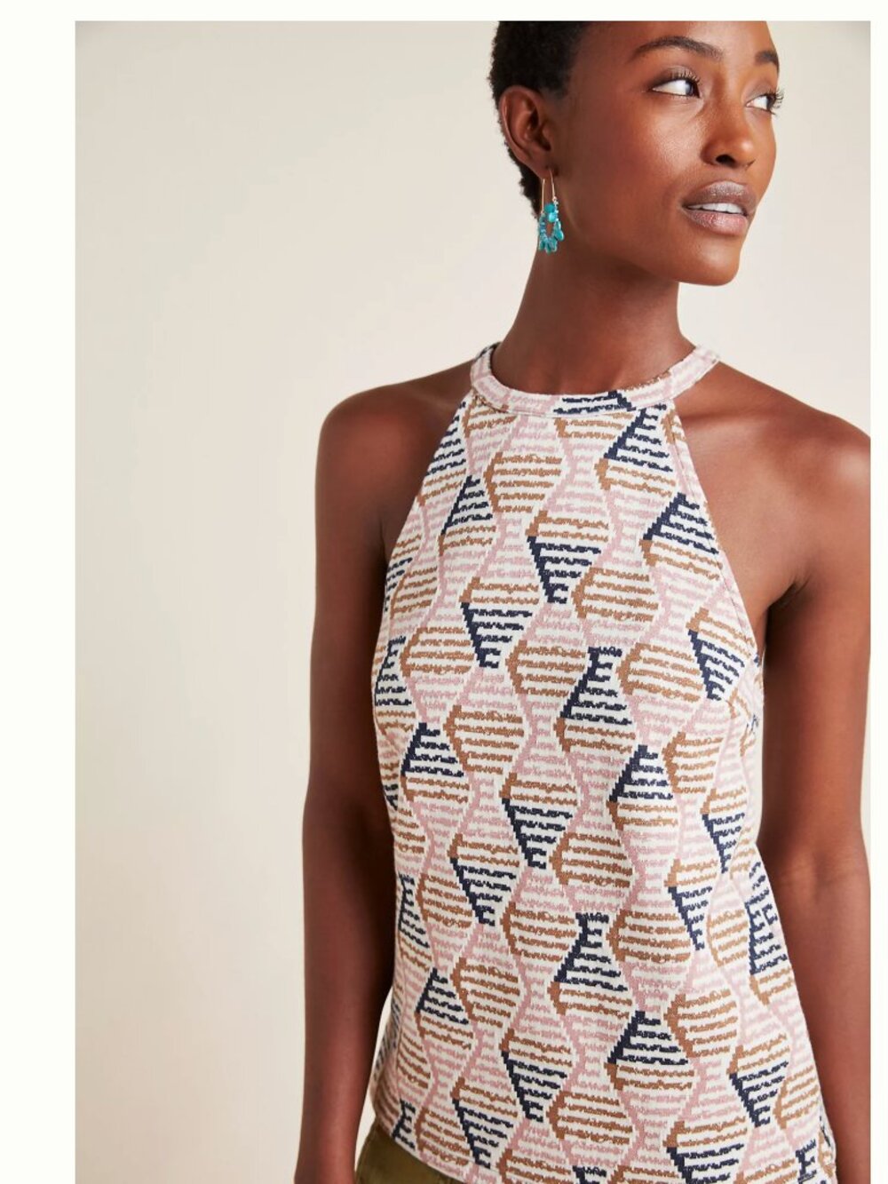 {Anthropologie} Lindsay Structured Halter Top ~ Size Small